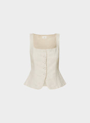 Octavo Bustier - CruiseLinen™ - UNDYED ECRU