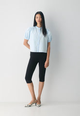 Italic Poplin Blouse - VILLA BLUE