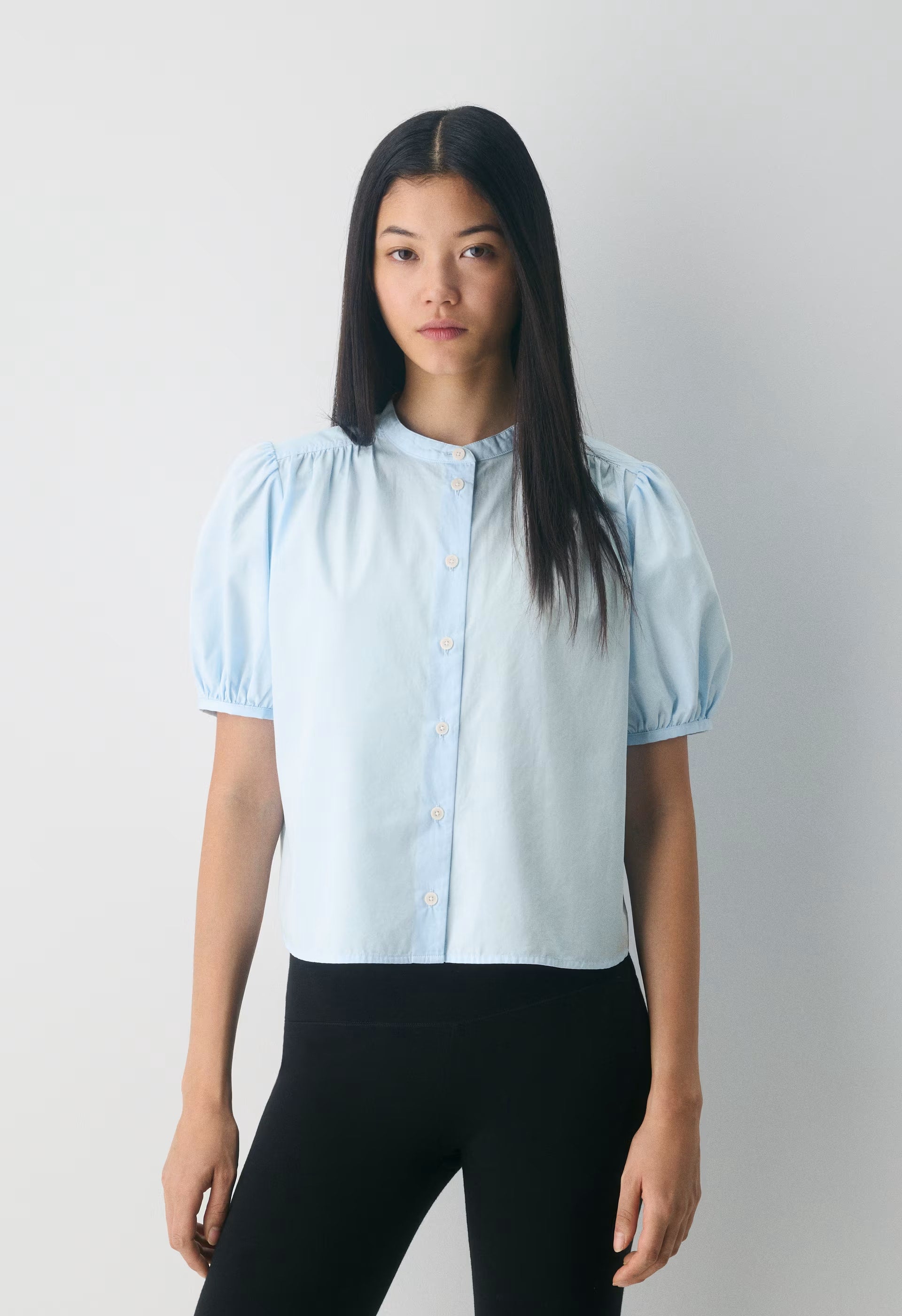 Italic Poplin Blouse - VILLA BLUE