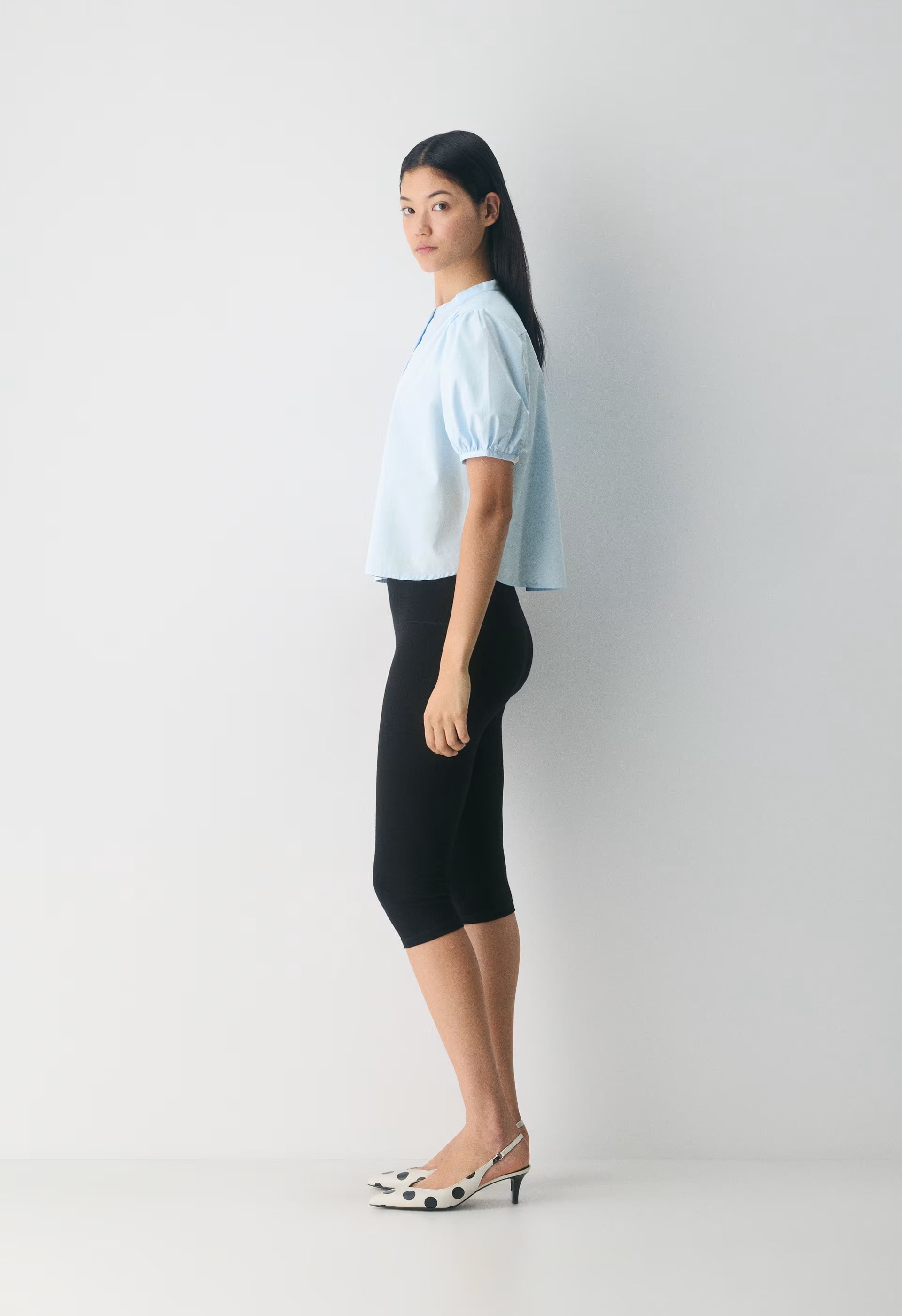 Italic Poplin Blouse - VILLA BLUE
