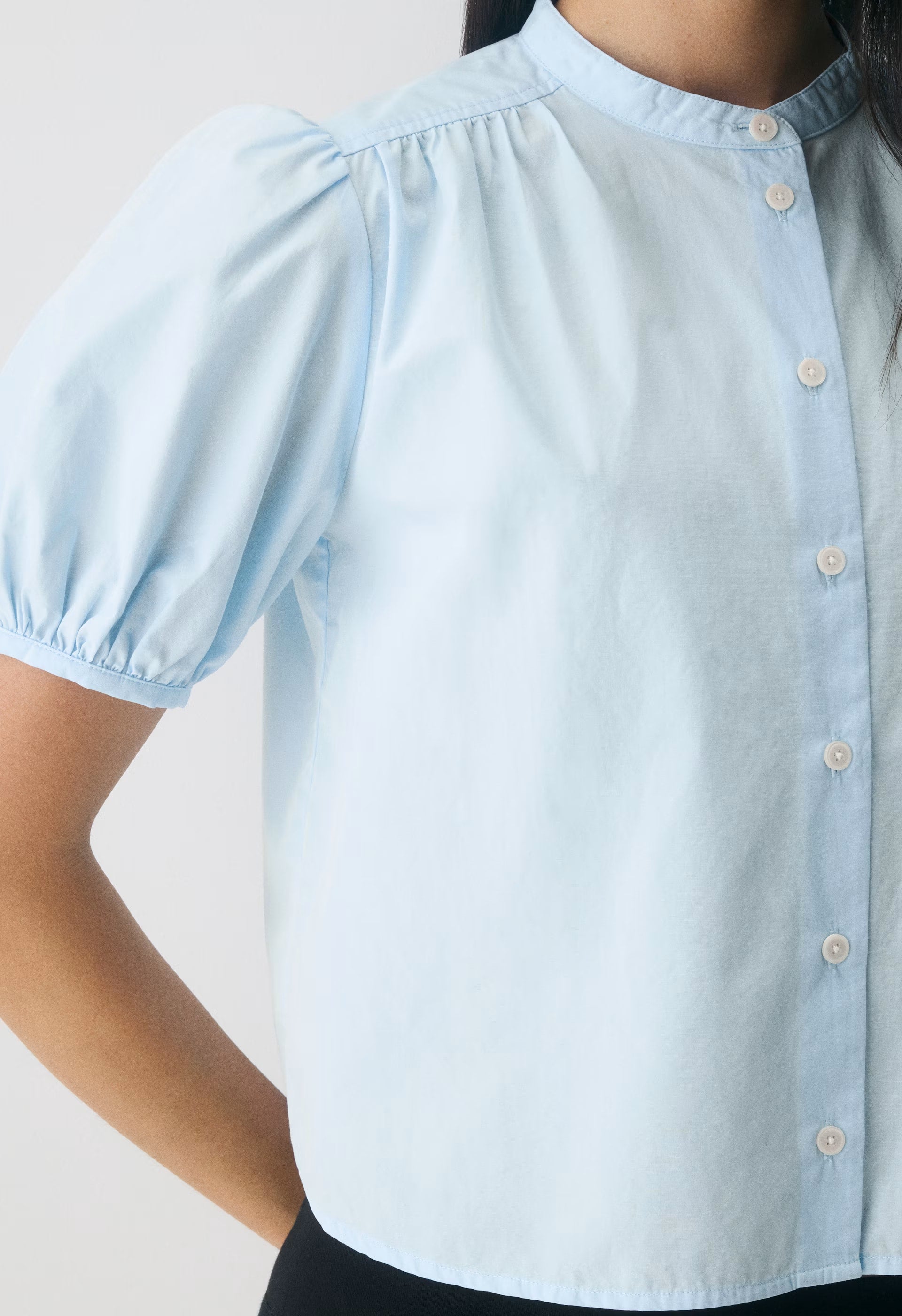 Italic Poplin Blouse - VILLA BLUE