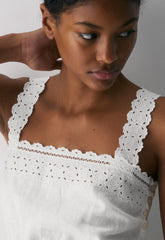Driftline Linen Top - WHITE