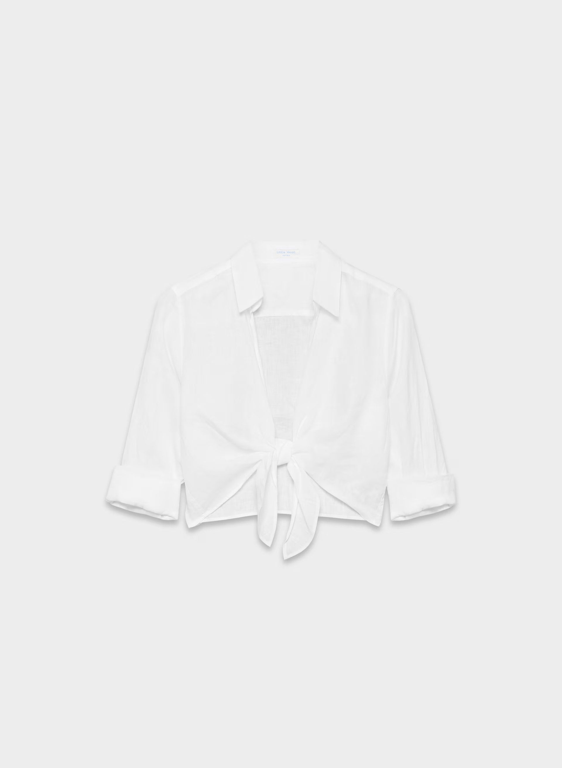 Connection Linen Blouse - WHITE