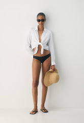 Connection Linen Blouse - WHITE