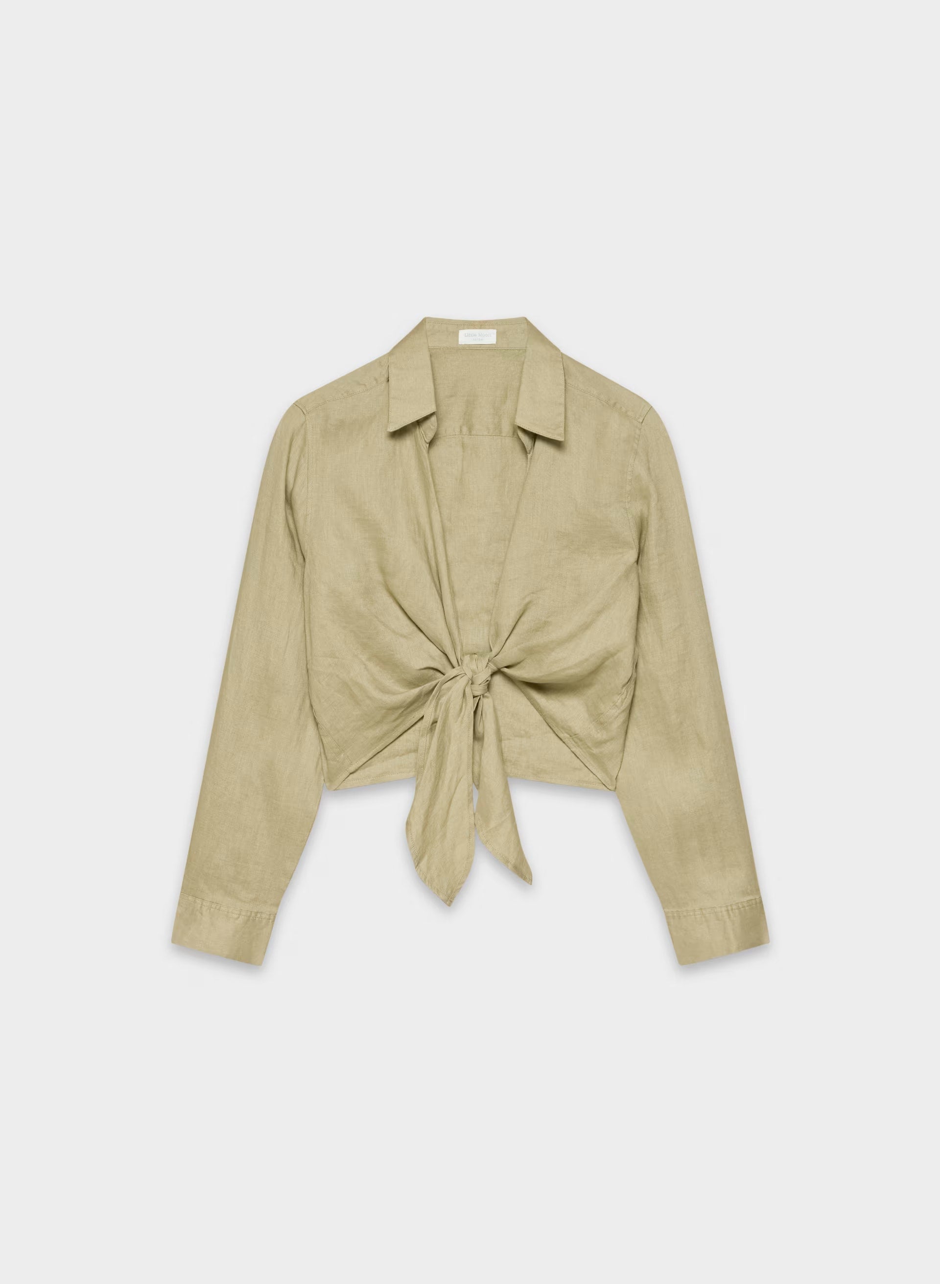 Connection Linen Blouse - MARTINI OLIVE