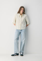 Steer Poplin Shirt - WALTER CHEK CRLRD/BYR