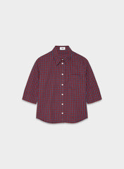 Steer Poplin Shirt - WALTER CHEK CRLRD/BYR
