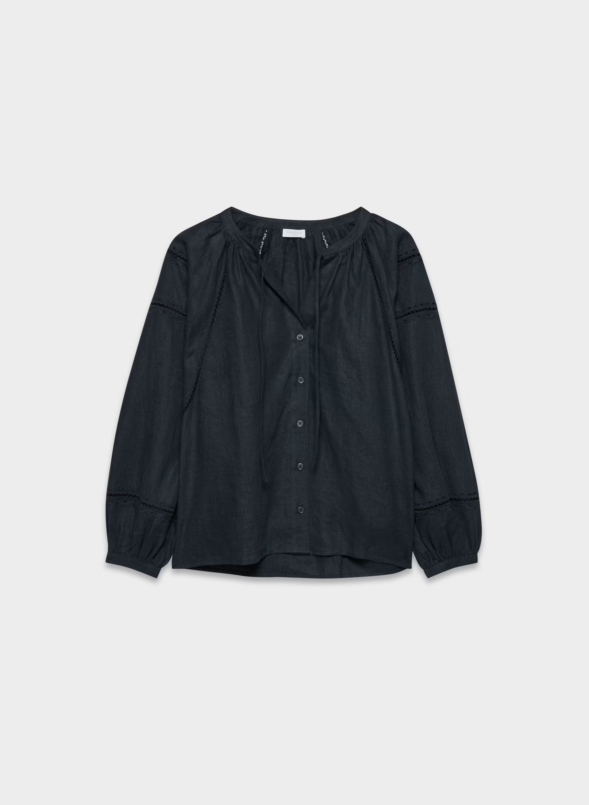 Cabana Linen Blouse - ADMIRAL