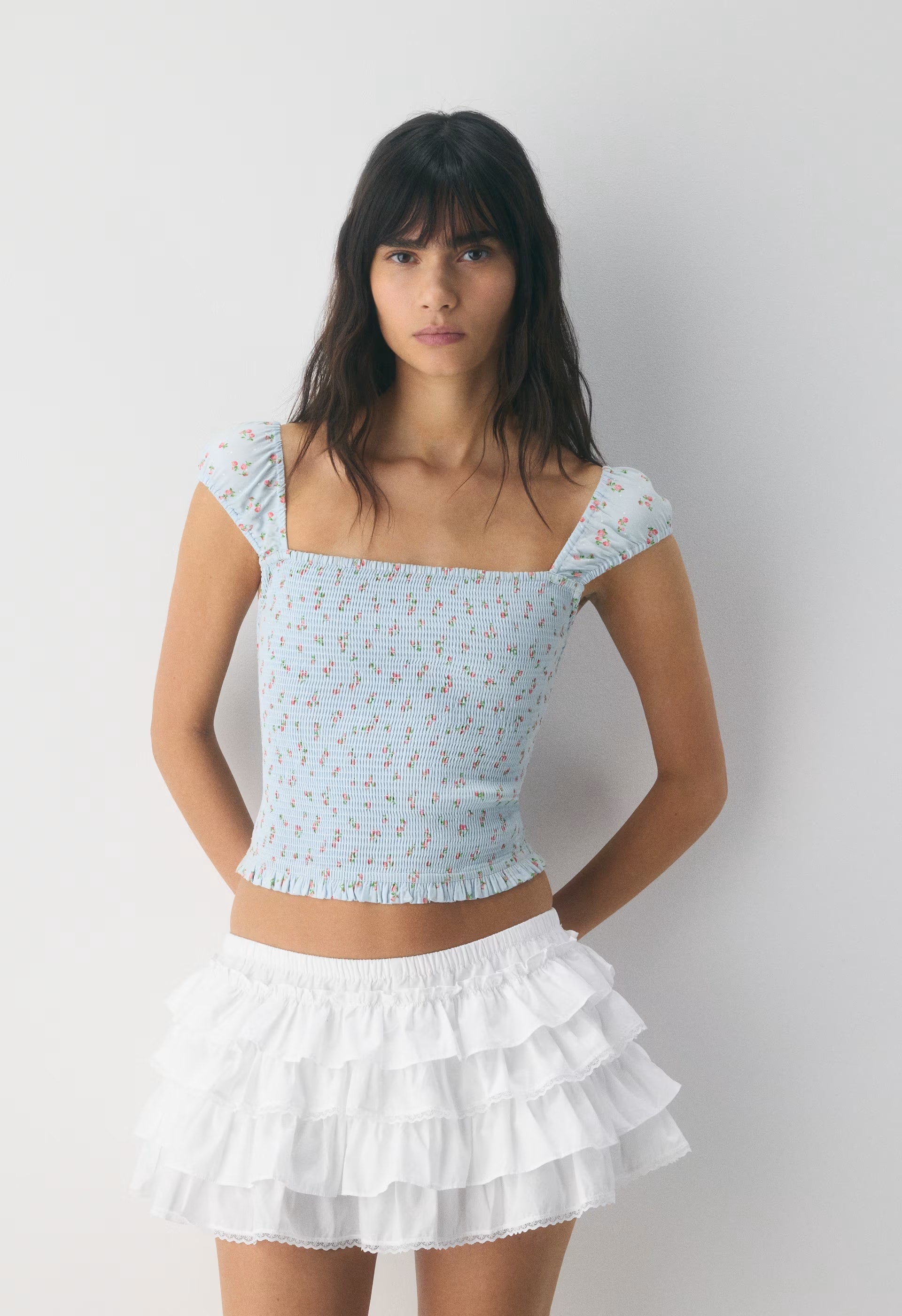 Pavlova Top - VILLA BLUE/PINK