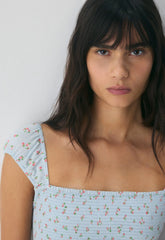 Pavlova Top - VILLA BLUE/PINK