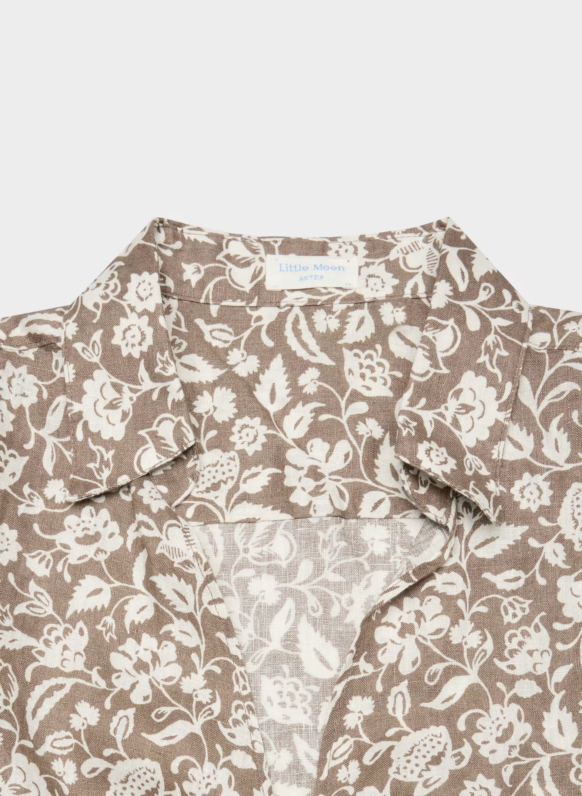 Connection Linen Blouse - FOLIO BROWN /LT BIRCH