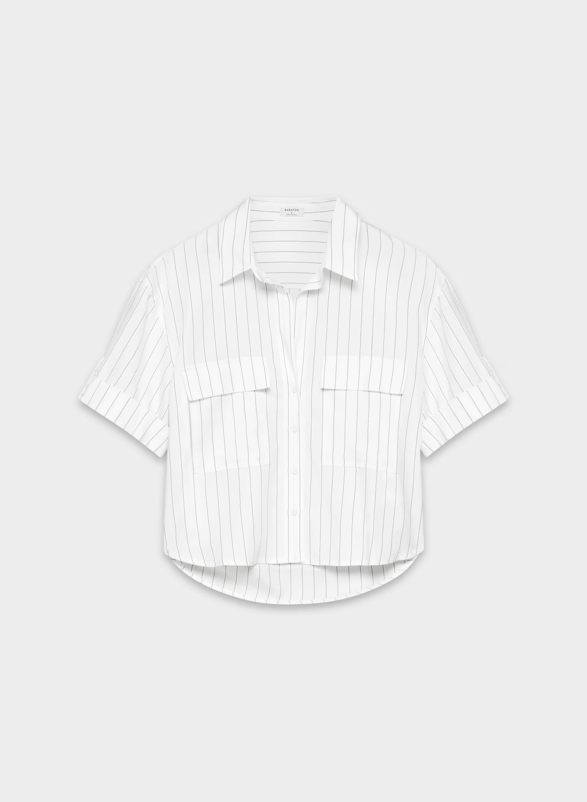 Reporter Shirt - HNDSN STRP WT/ADMIRAL