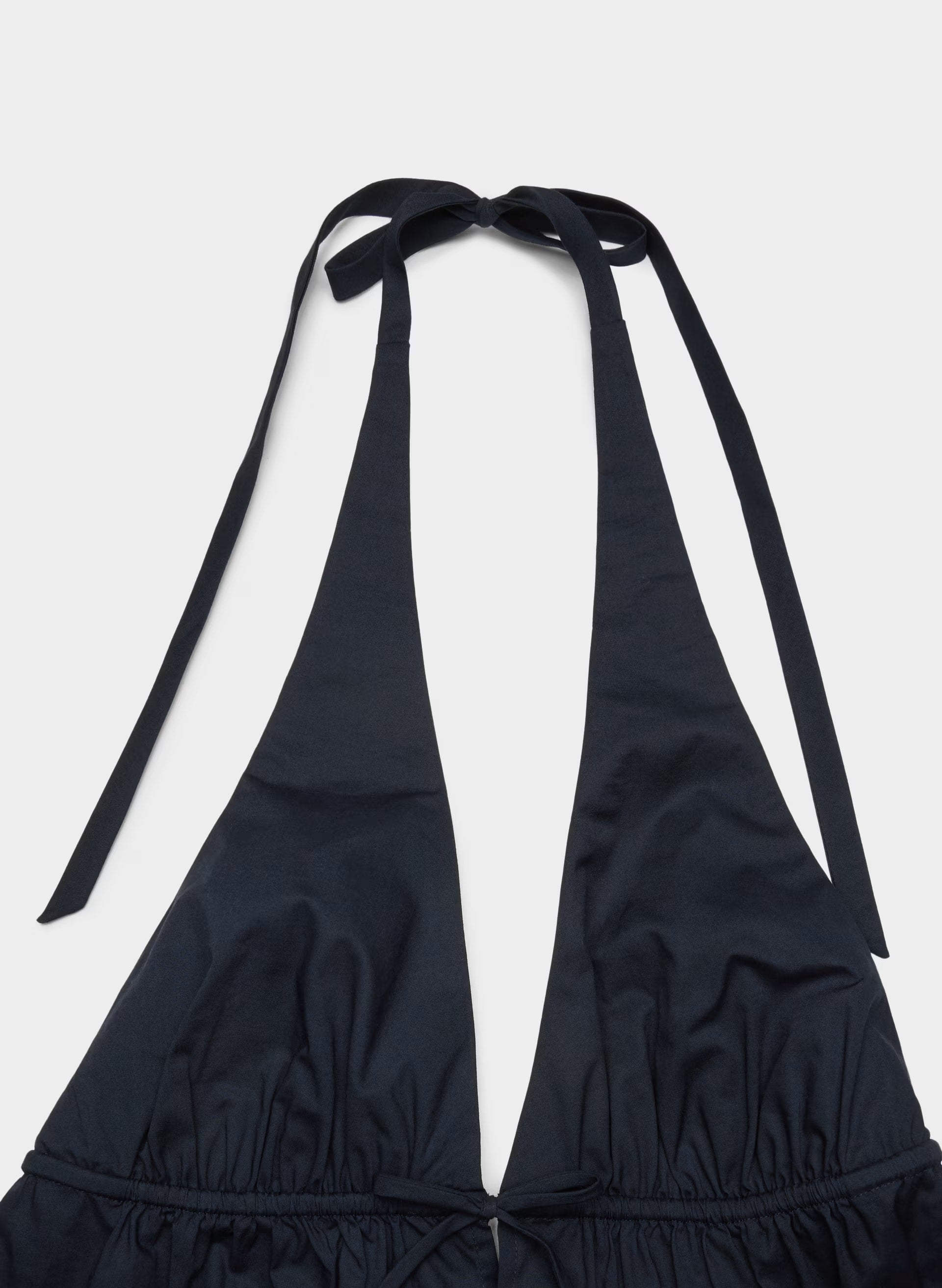 Brioche Poplin Halter Top - ADMIRAL