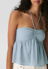 Pauline Halter Top - RIPPLE BLUE
