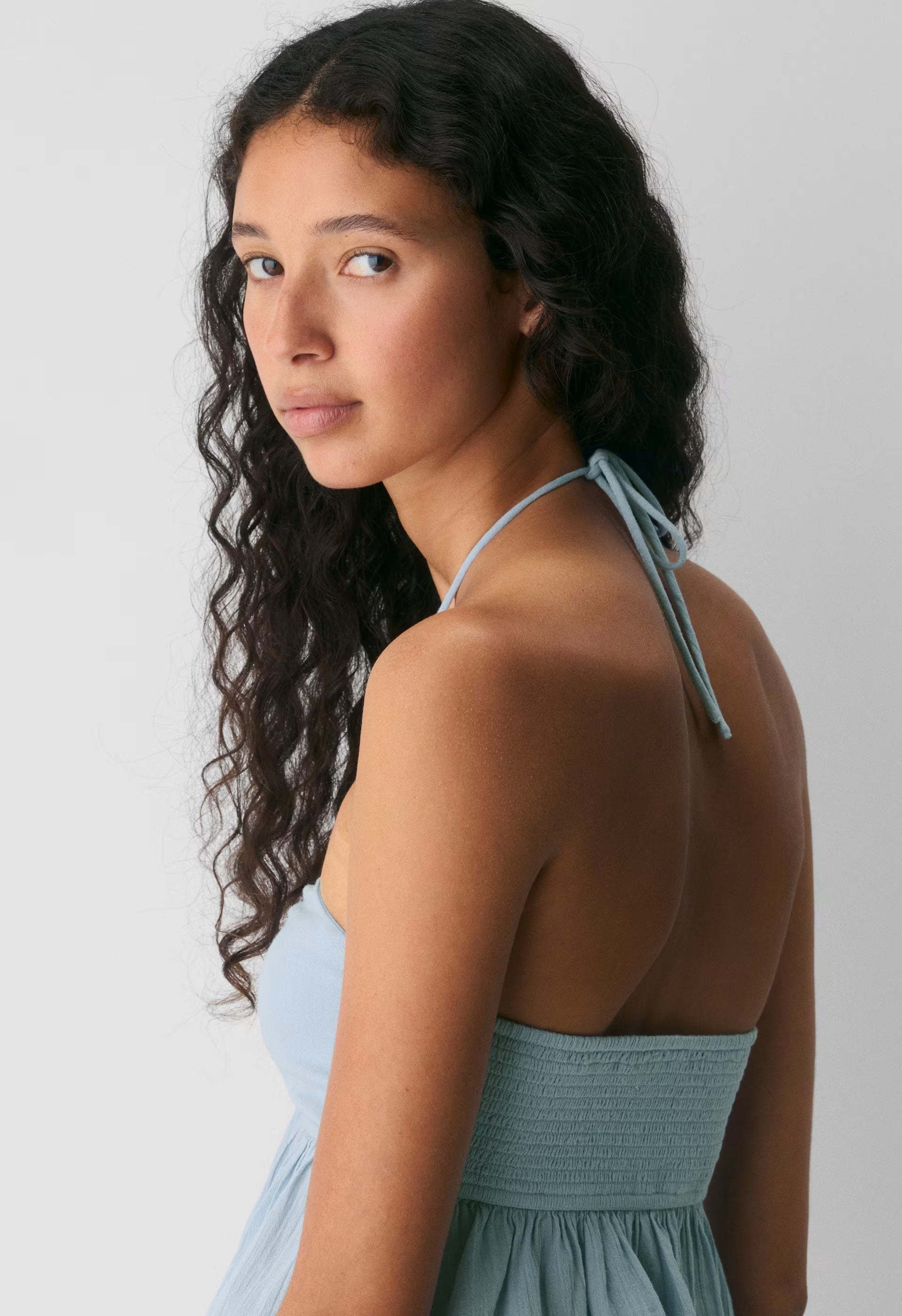 Pauline Halter Top - RIPPLE BLUE