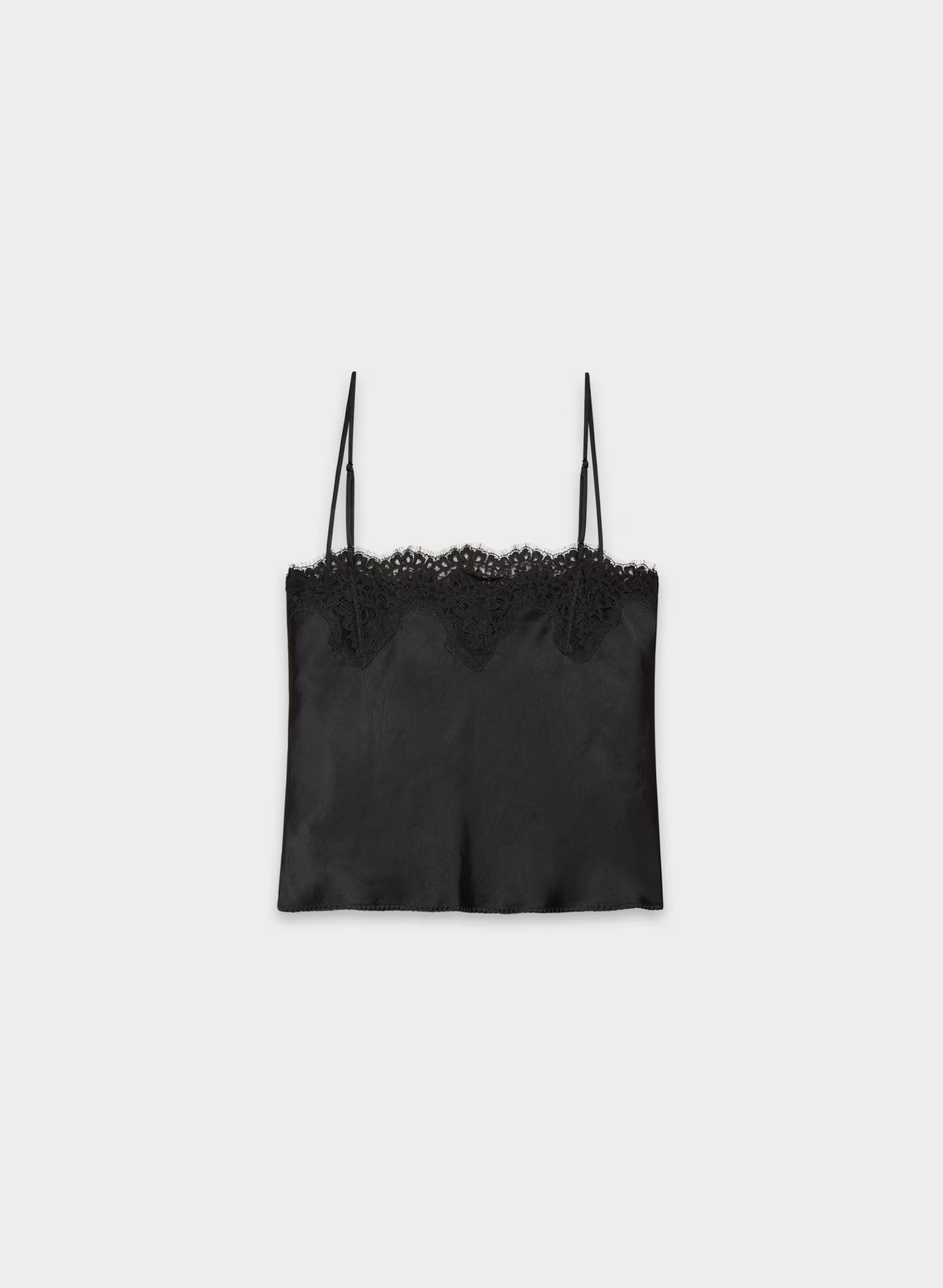 Grenache Satin Camisole - BLACK/BLACK