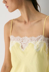 Grenache Satin Camisole - LEMONADE/LIGHT BIRCH