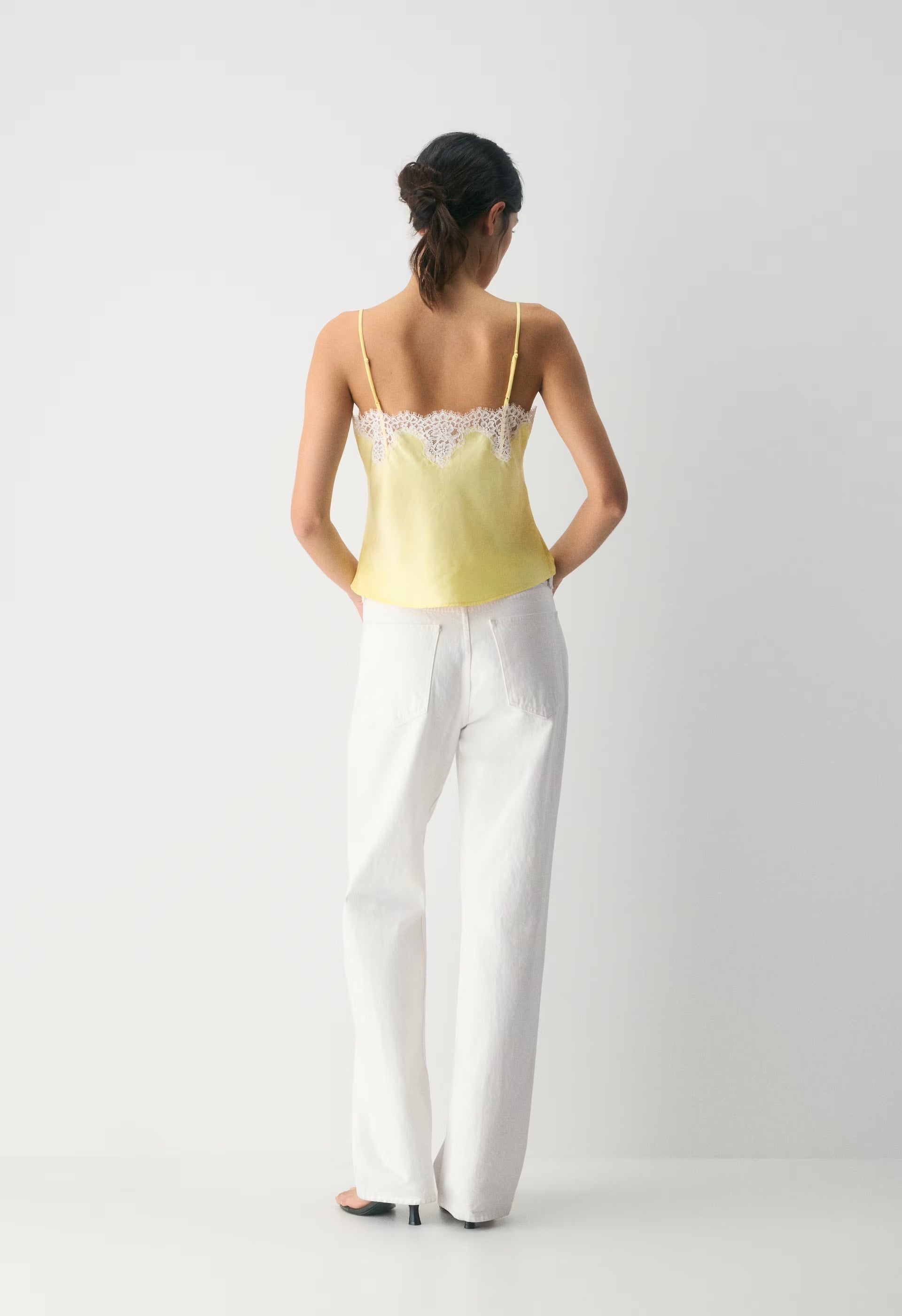 Grenache Satin Camisole - LEMONADE/LIGHT BIRCH