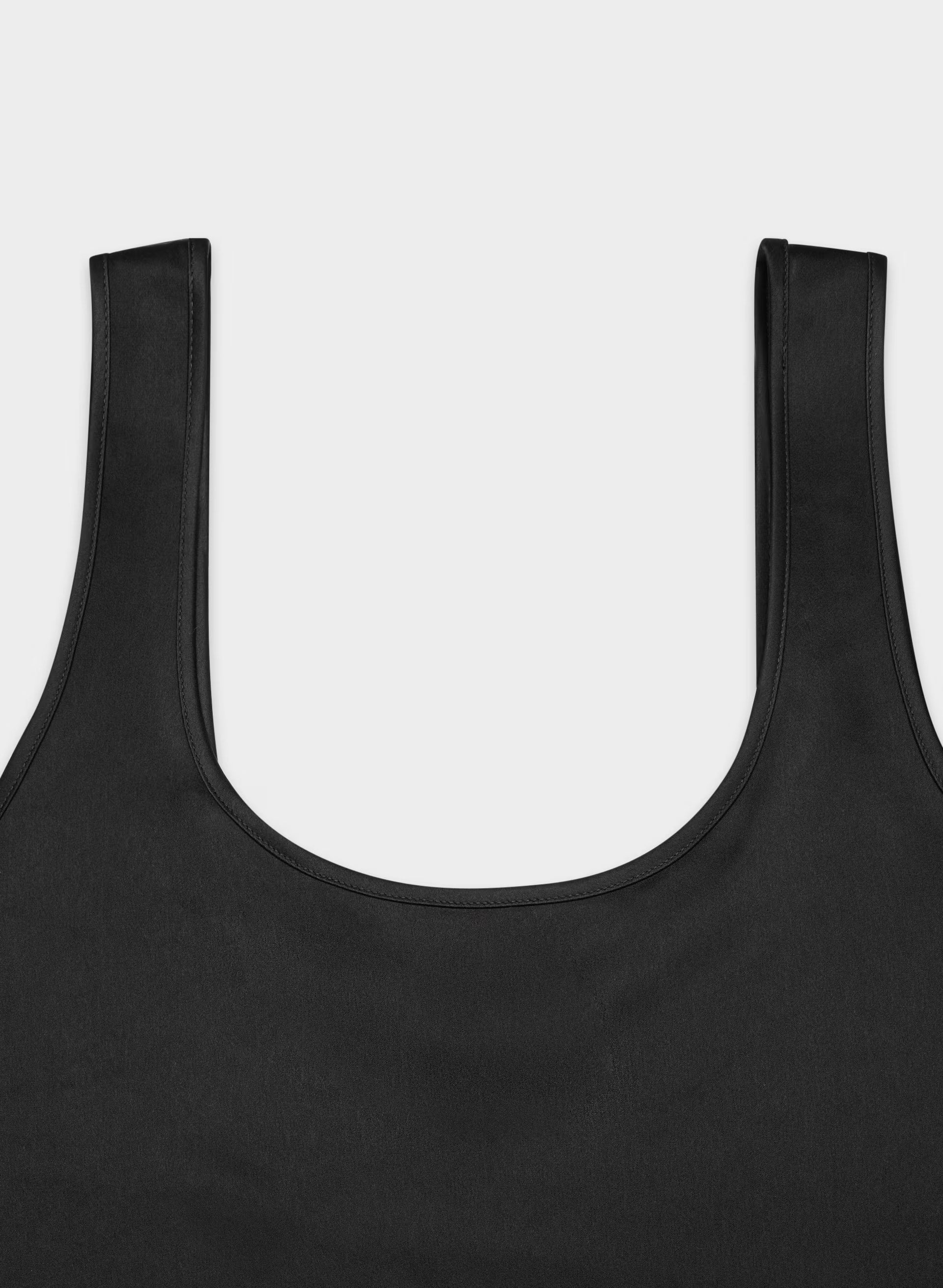 Asset Satin Top - BLACK