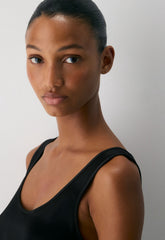 Asset Satin Top - BLACK