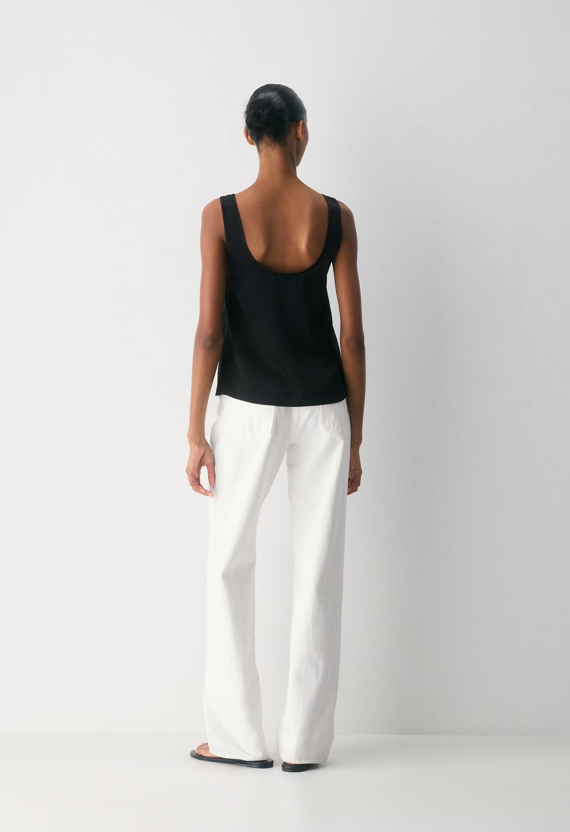 Asset Satin Top - BLACK