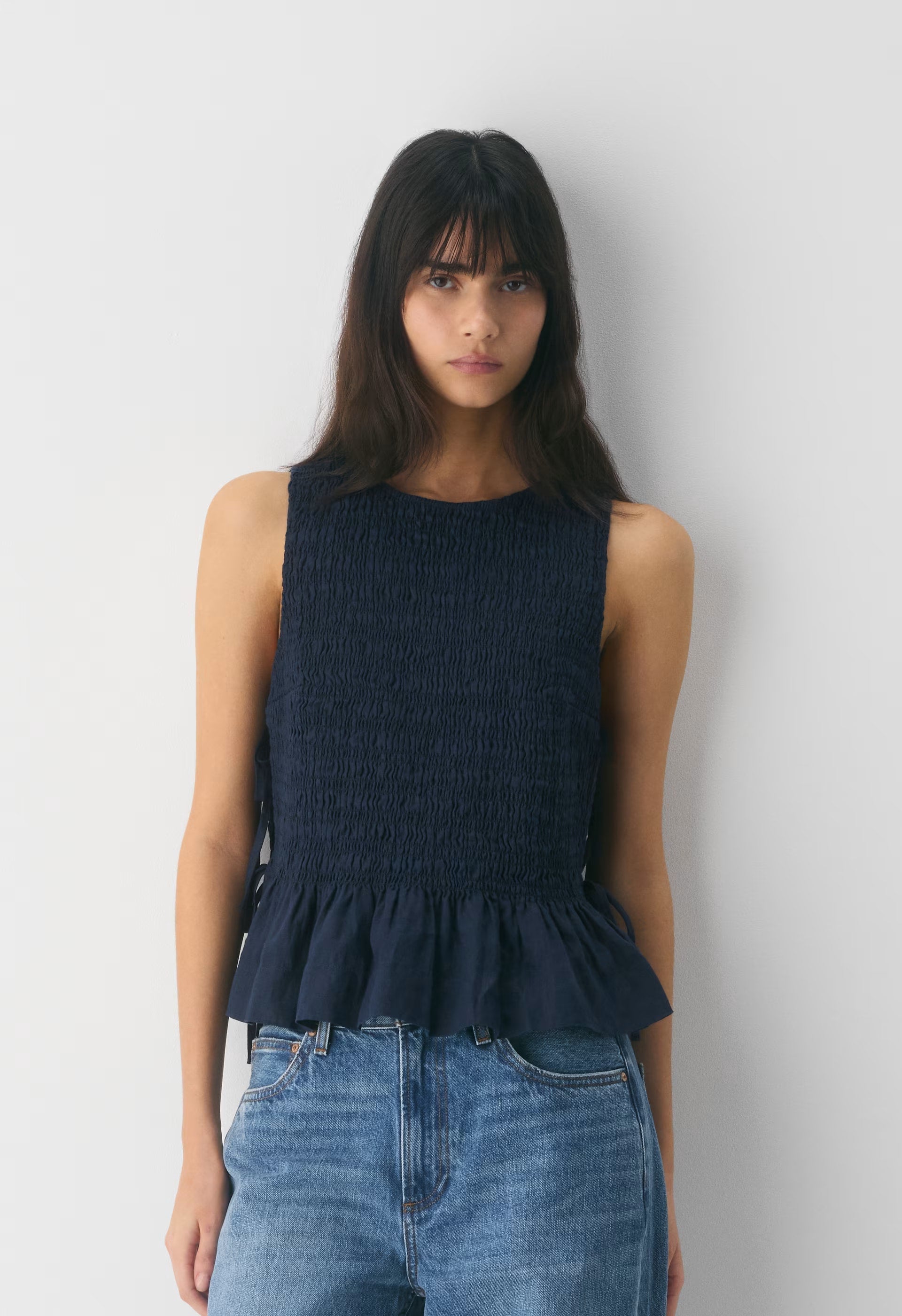 Morland Linen Top - ADMIRAL