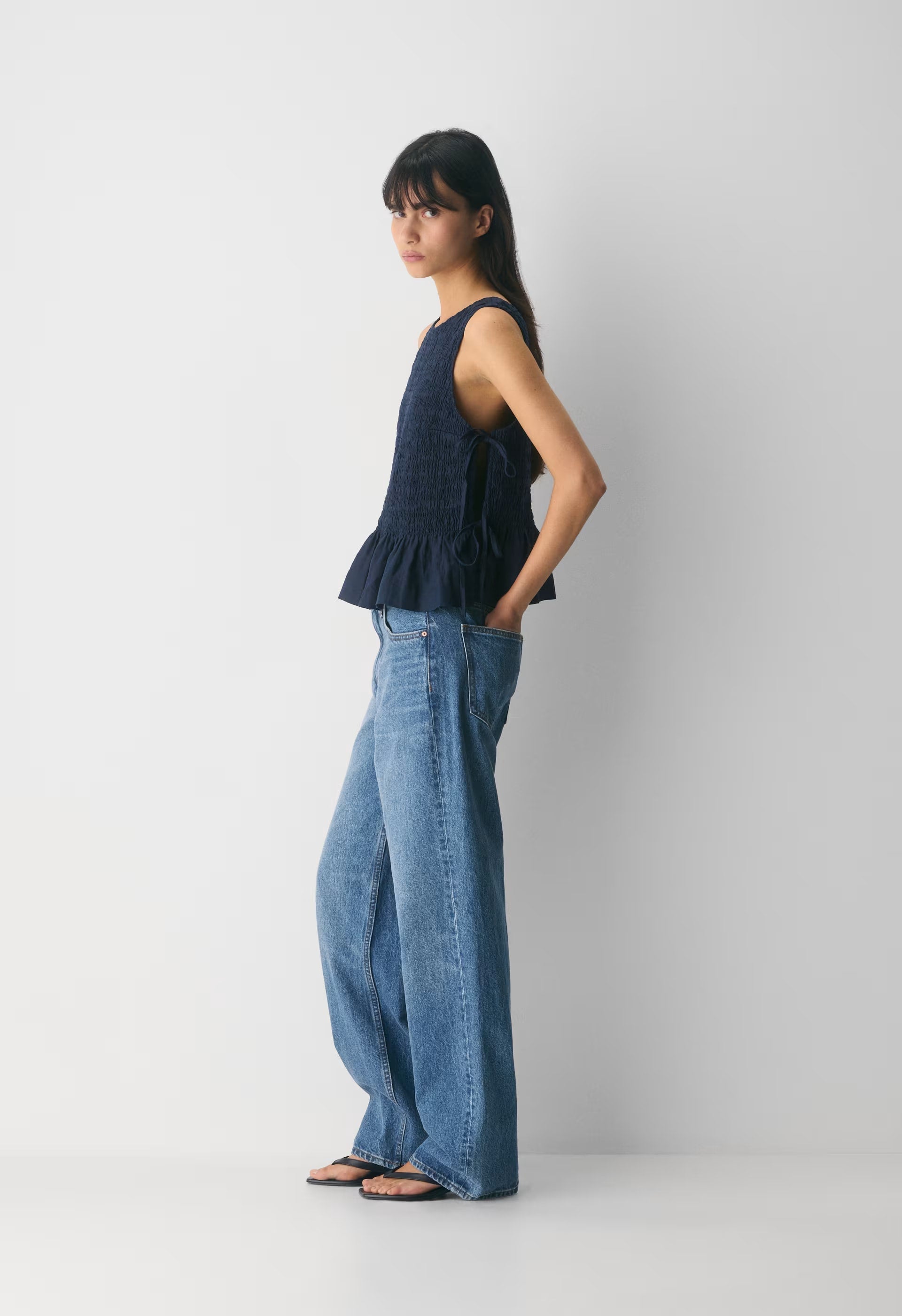 Morland Linen Top - ADMIRAL