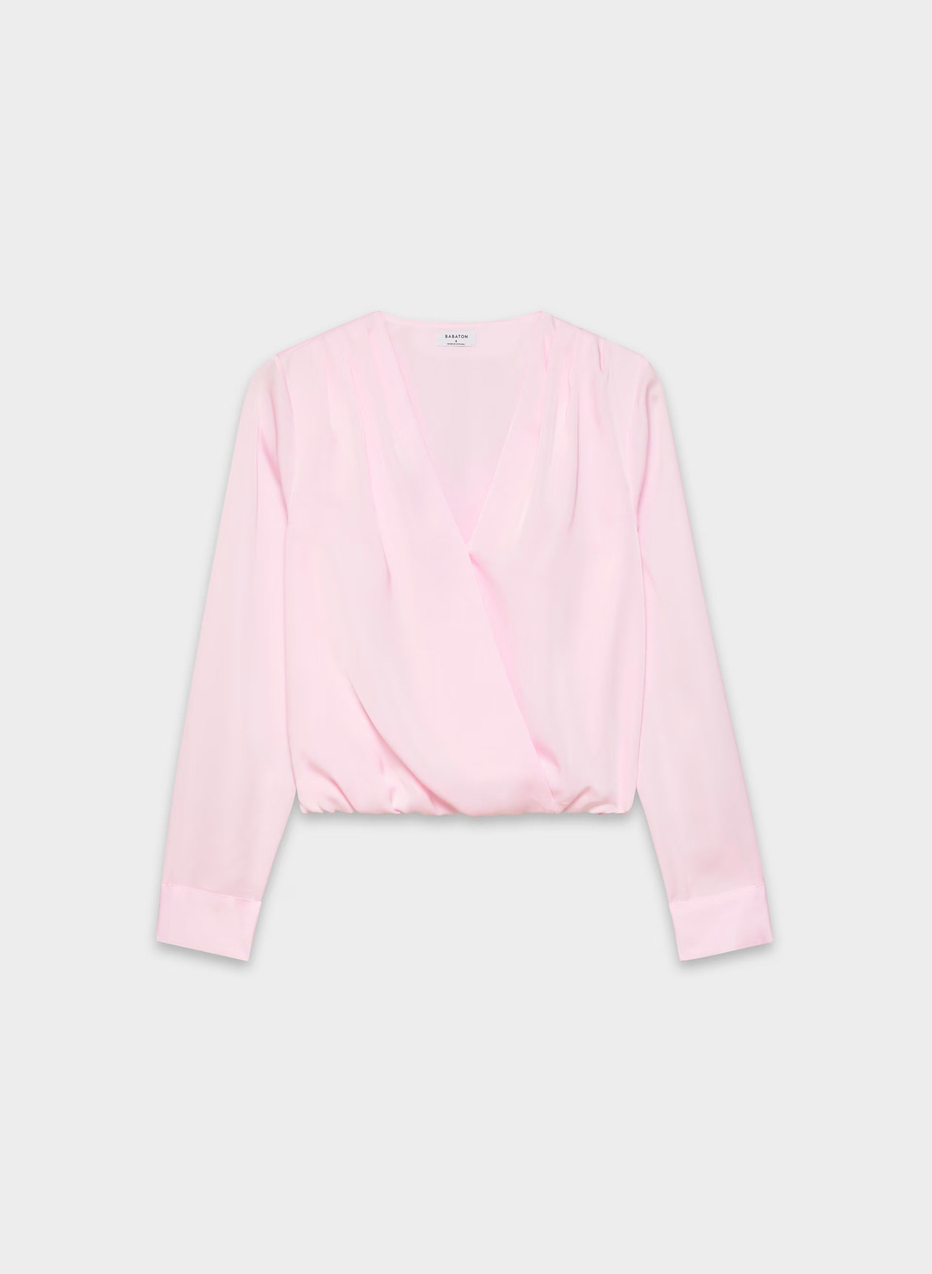 Cityline Satin Top - VILLA PINK