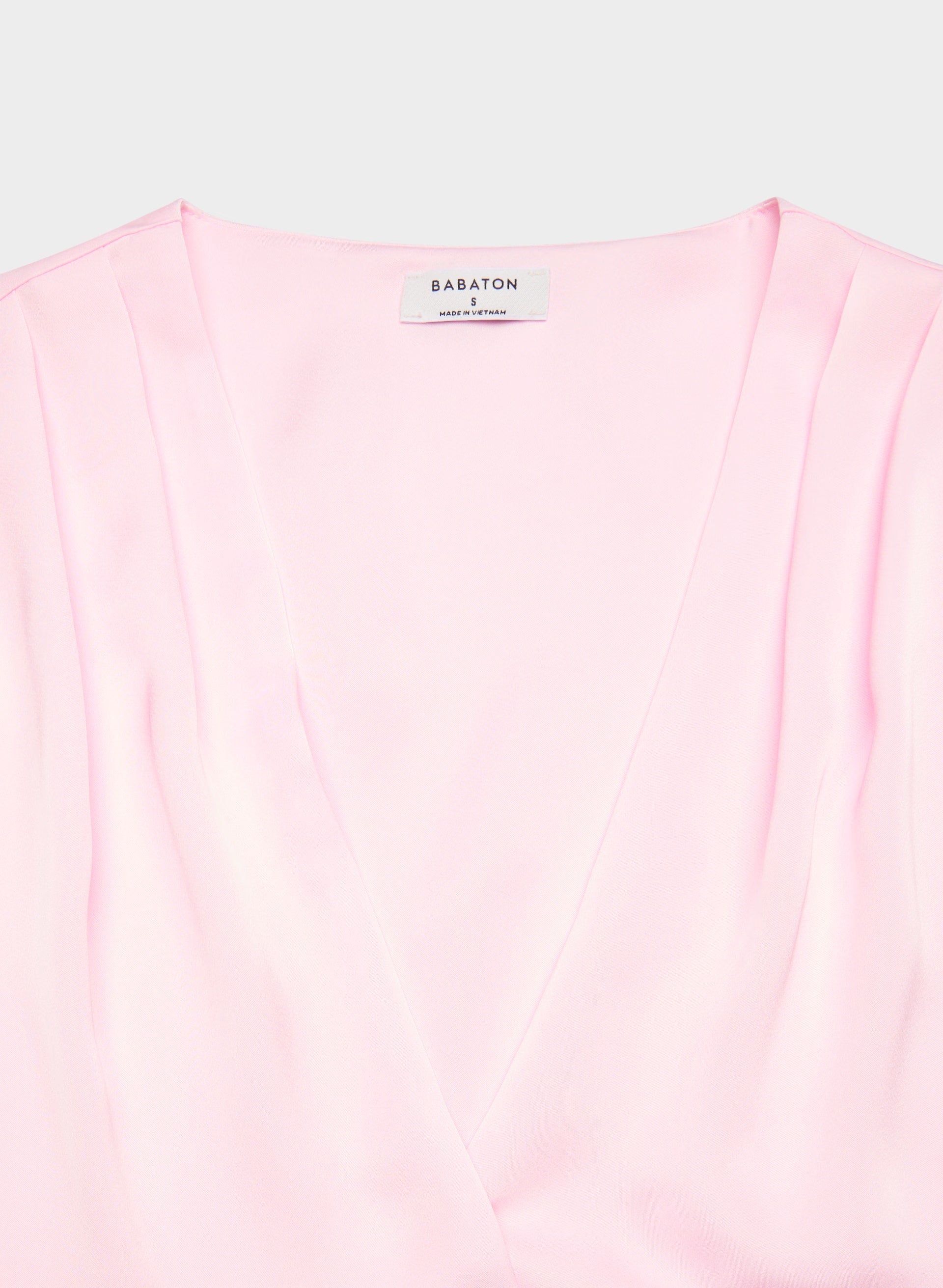 Cityline Satin Top - VILLA PINK