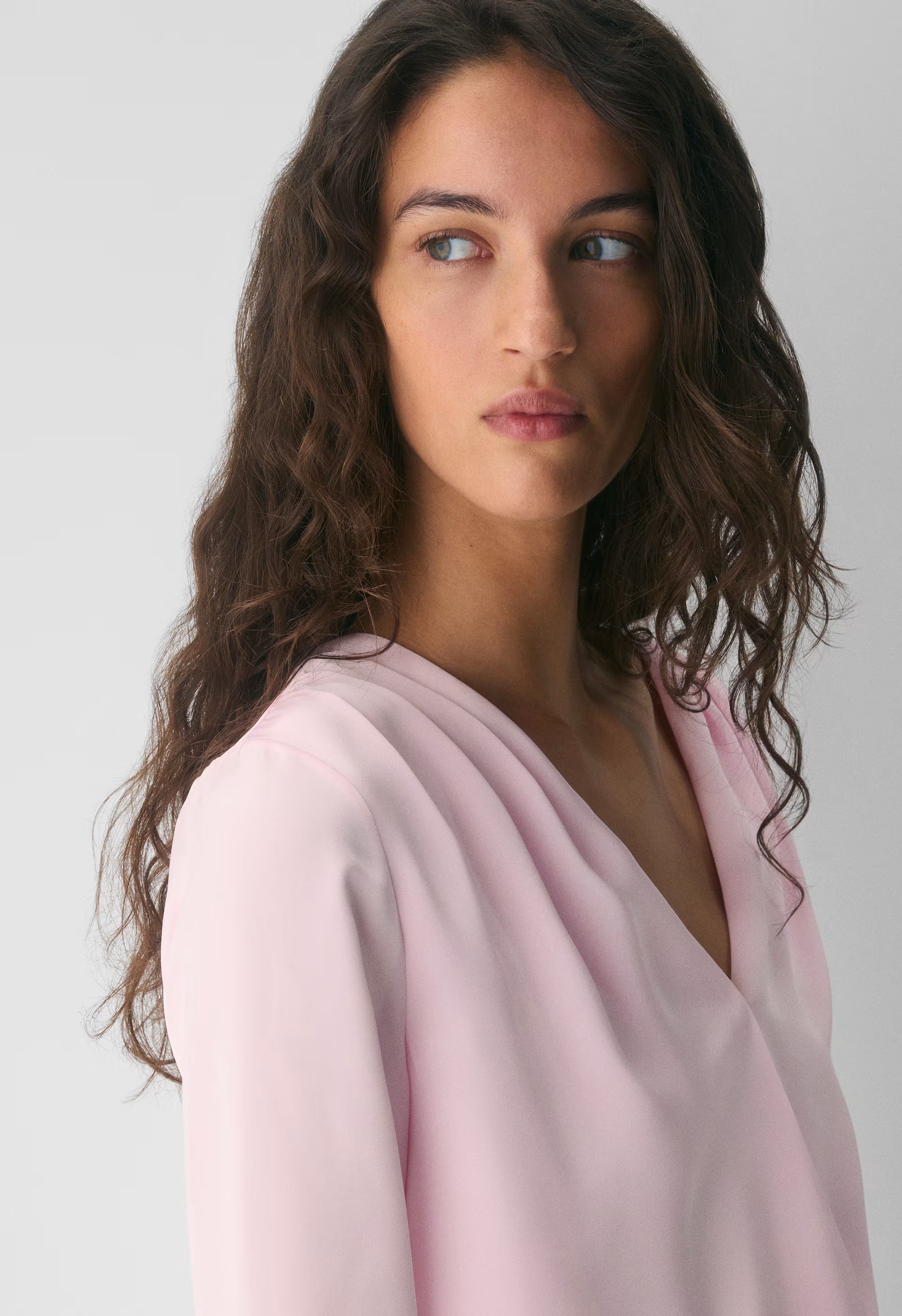 Cityline Satin Top - VILLA PINK