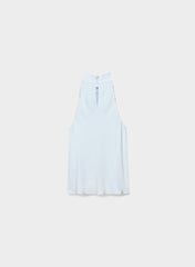 Order Satin Top - MIDDAY BLUE