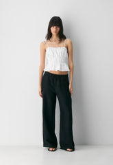 Regency Linen Camisole - WHITE