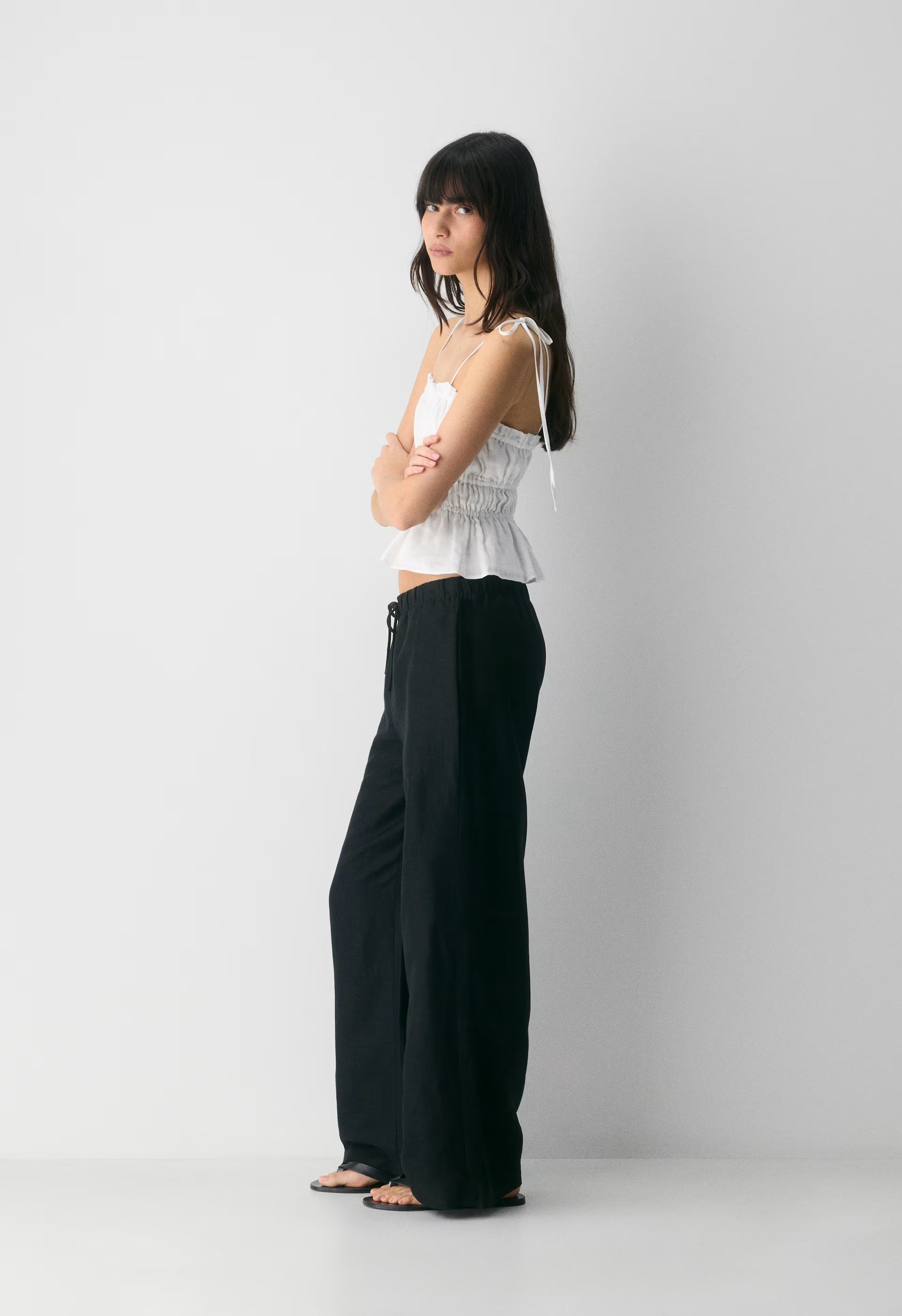 Regency Linen Camisole - WHITE