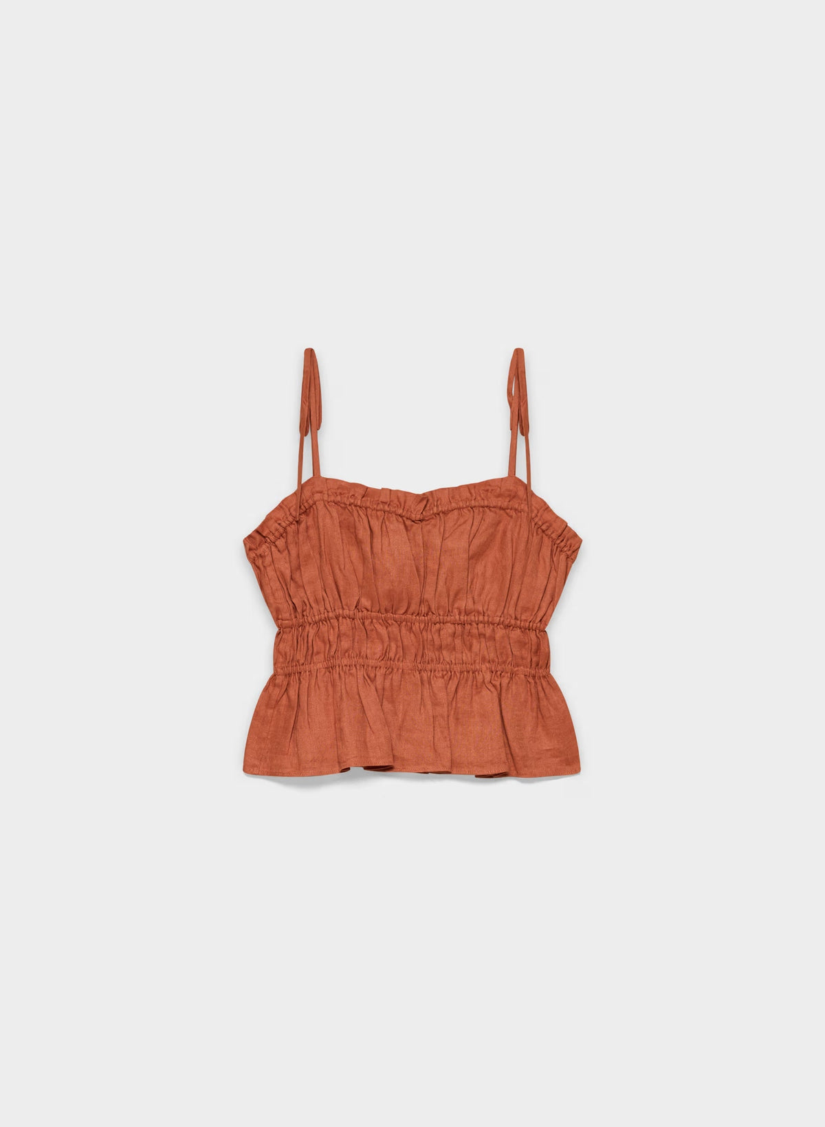 Regency Linen Camisole - MARINER TERRACOTTA