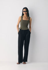 Rhodora Bustier - Crepette™ - DARK OLIVE