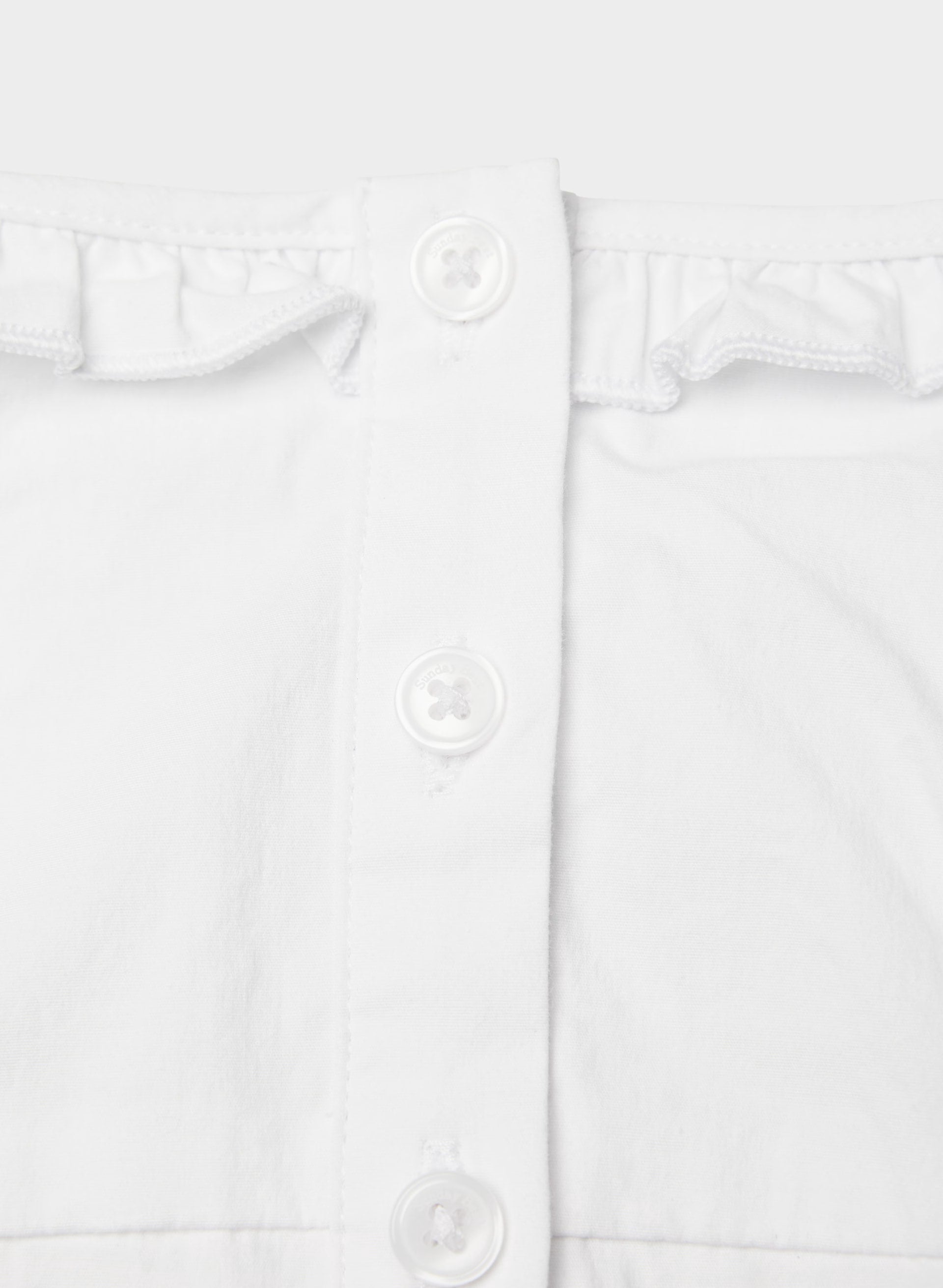 Gumdrop Poplin Top - BRIGHT WHITE