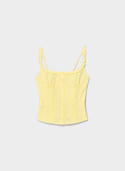 Gumdrop Poplin Top - LEMONADE