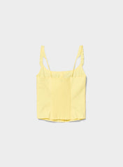 Gumdrop Poplin Top - LEMONADE