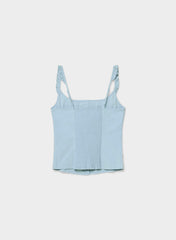 Gumdrop Poplin Top - RIPPLE BLUE