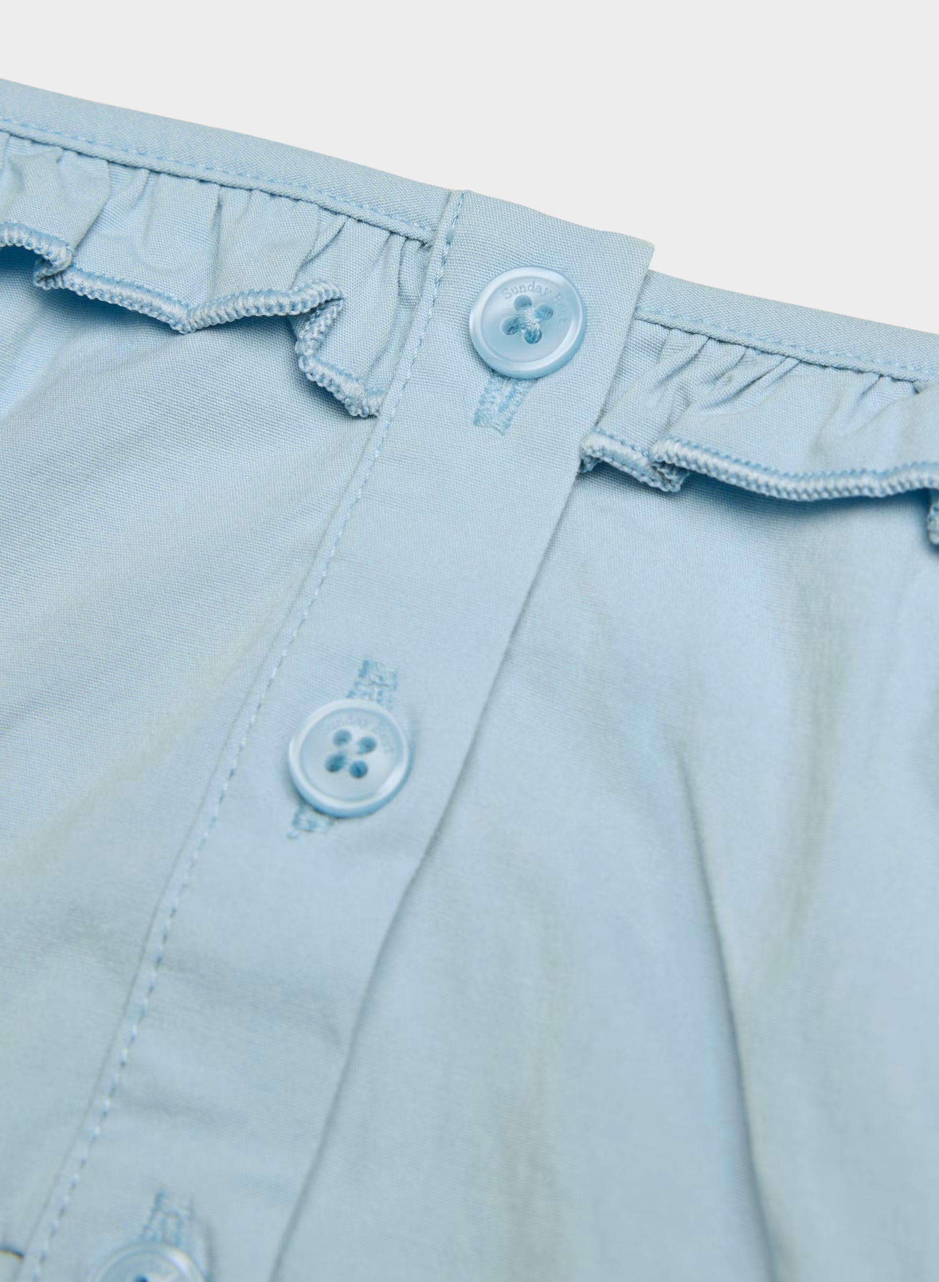 Gumdrop Poplin Top - RIPPLE BLUE