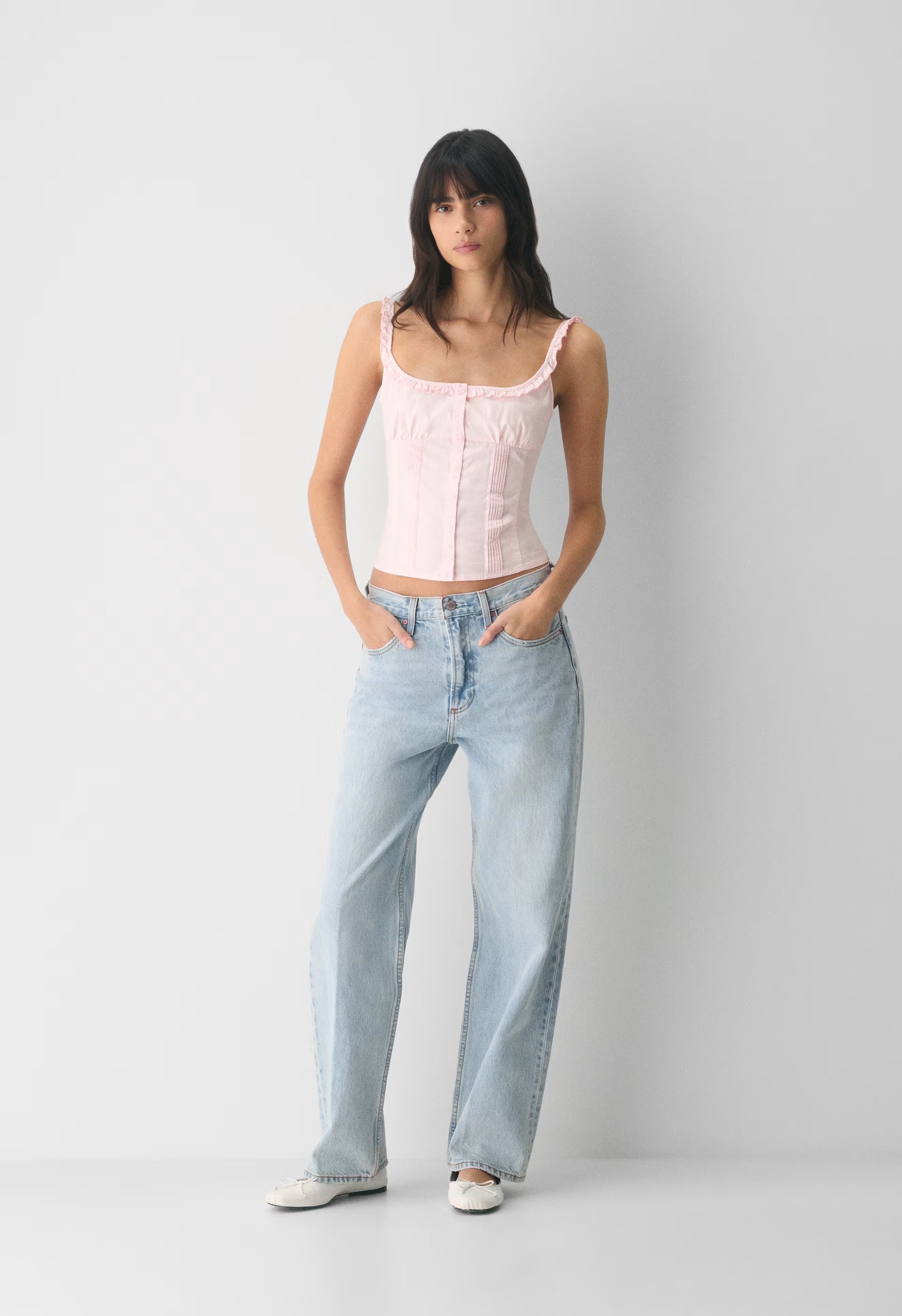 Gumdrop Poplin Top - RIPPLE BLUE