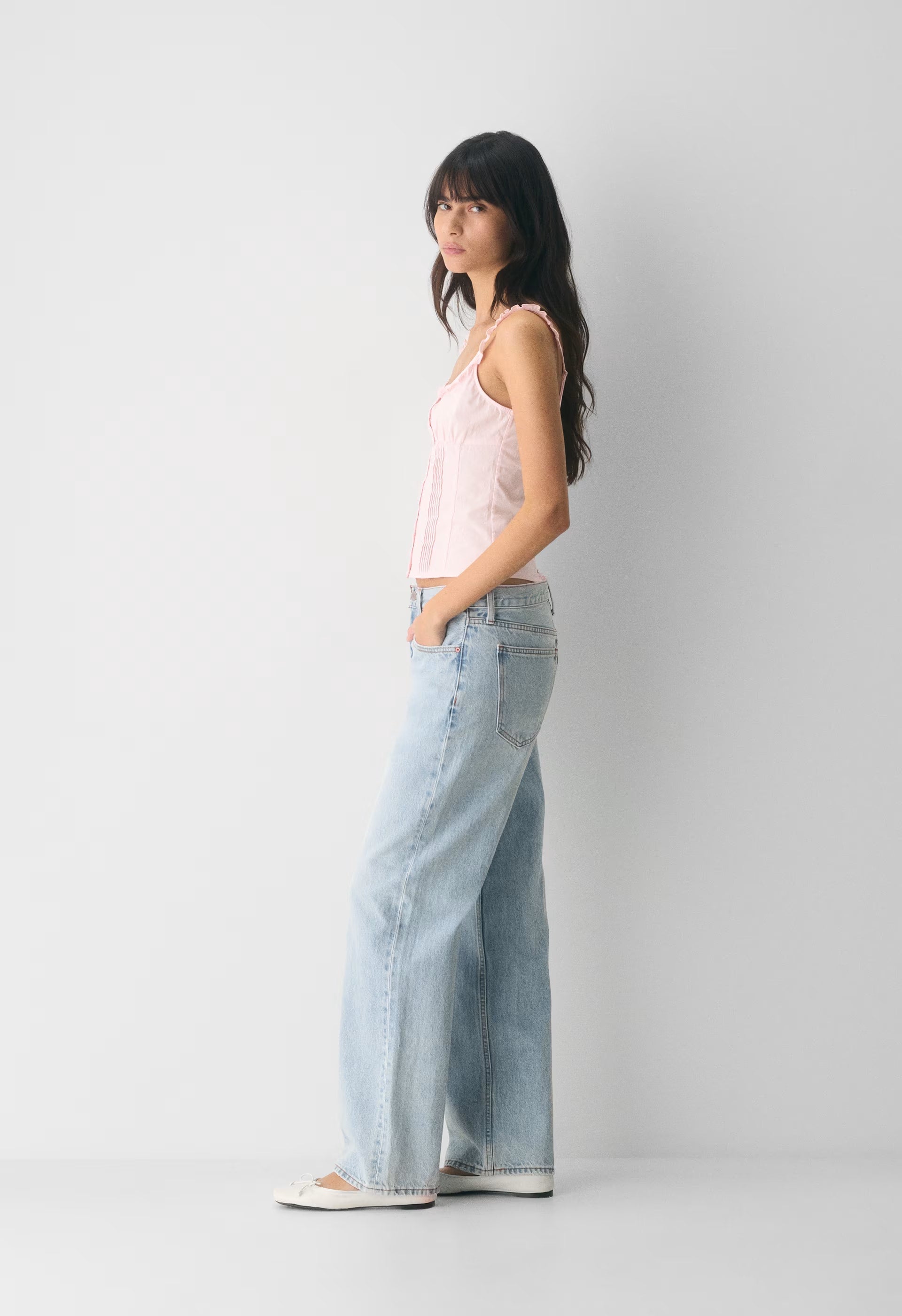 Gumdrop Poplin Top - LEMONADE