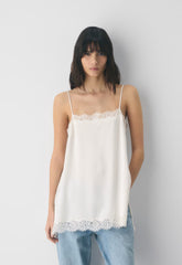 Serif Satin Camisole - LT BIRCH/ LT BIRCH