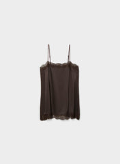 Serif Satin Camisole - RC MCH BR/ RCH MCH BRN