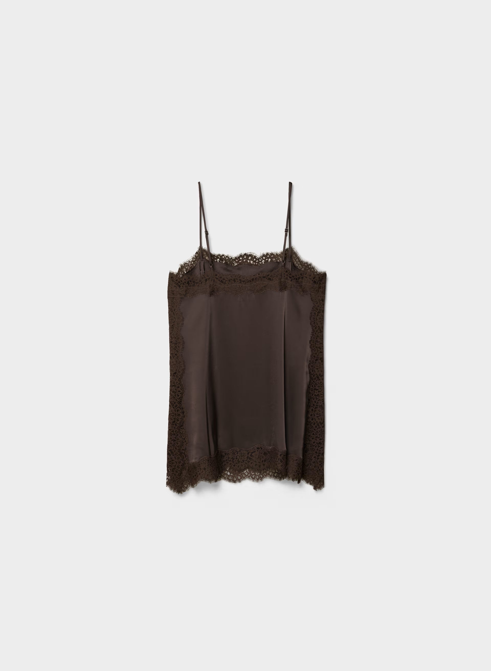 Serif Satin Camisole - RC MCH BR/ RCH MCH BRN