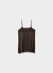 Serif Satin Camisole - RC MCH BR/ RCH MCH BRN