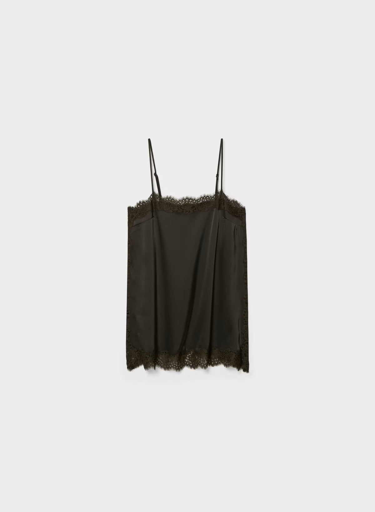 Serif Satin Camisole - CC N BROWN/CC NB BROWN