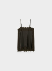 Serif Satin Camisole - CC N BROWN/CC NB BROWN