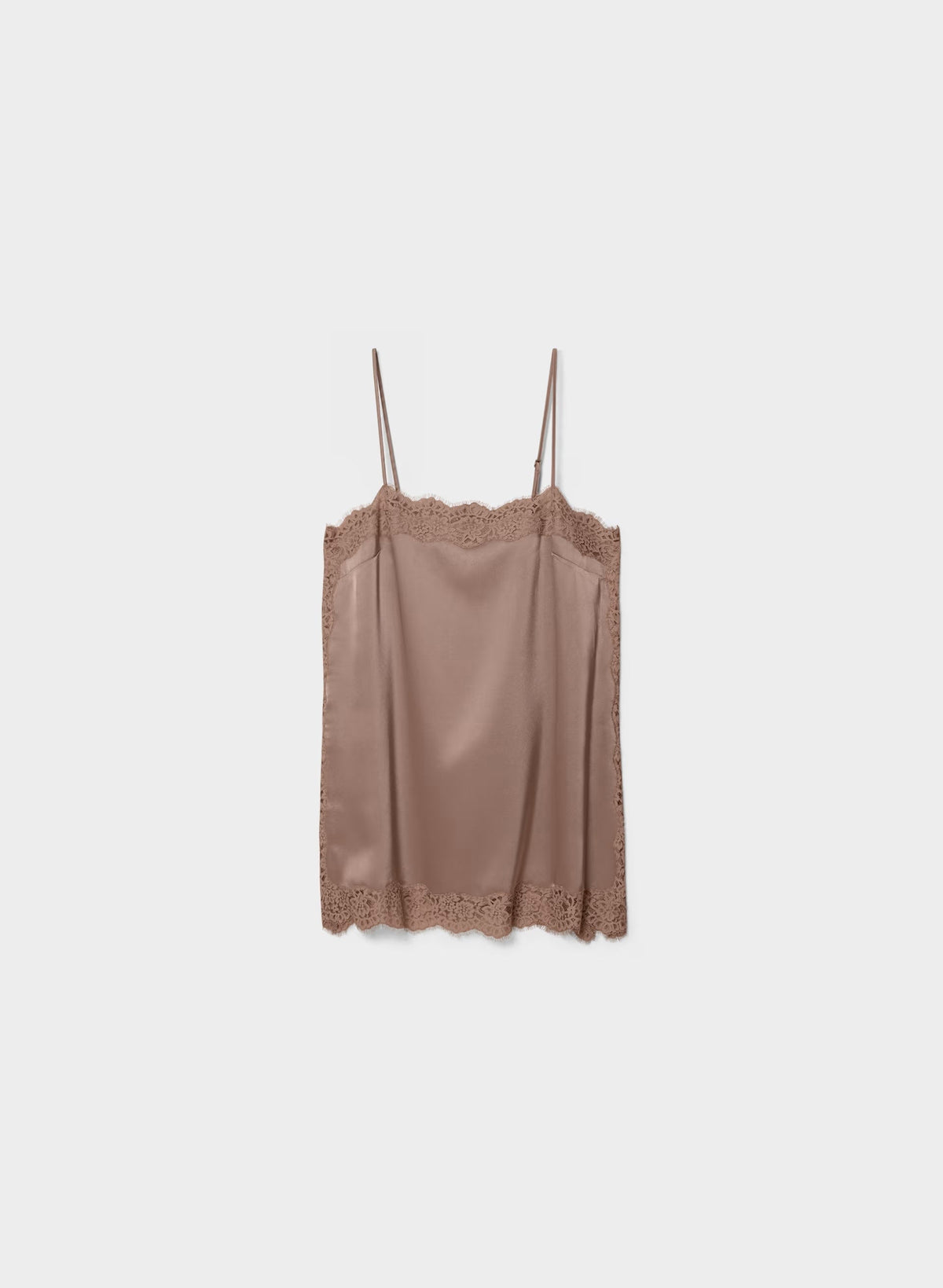 Serif Satin Camisole - DSTY MAUVE/DST MAUVE