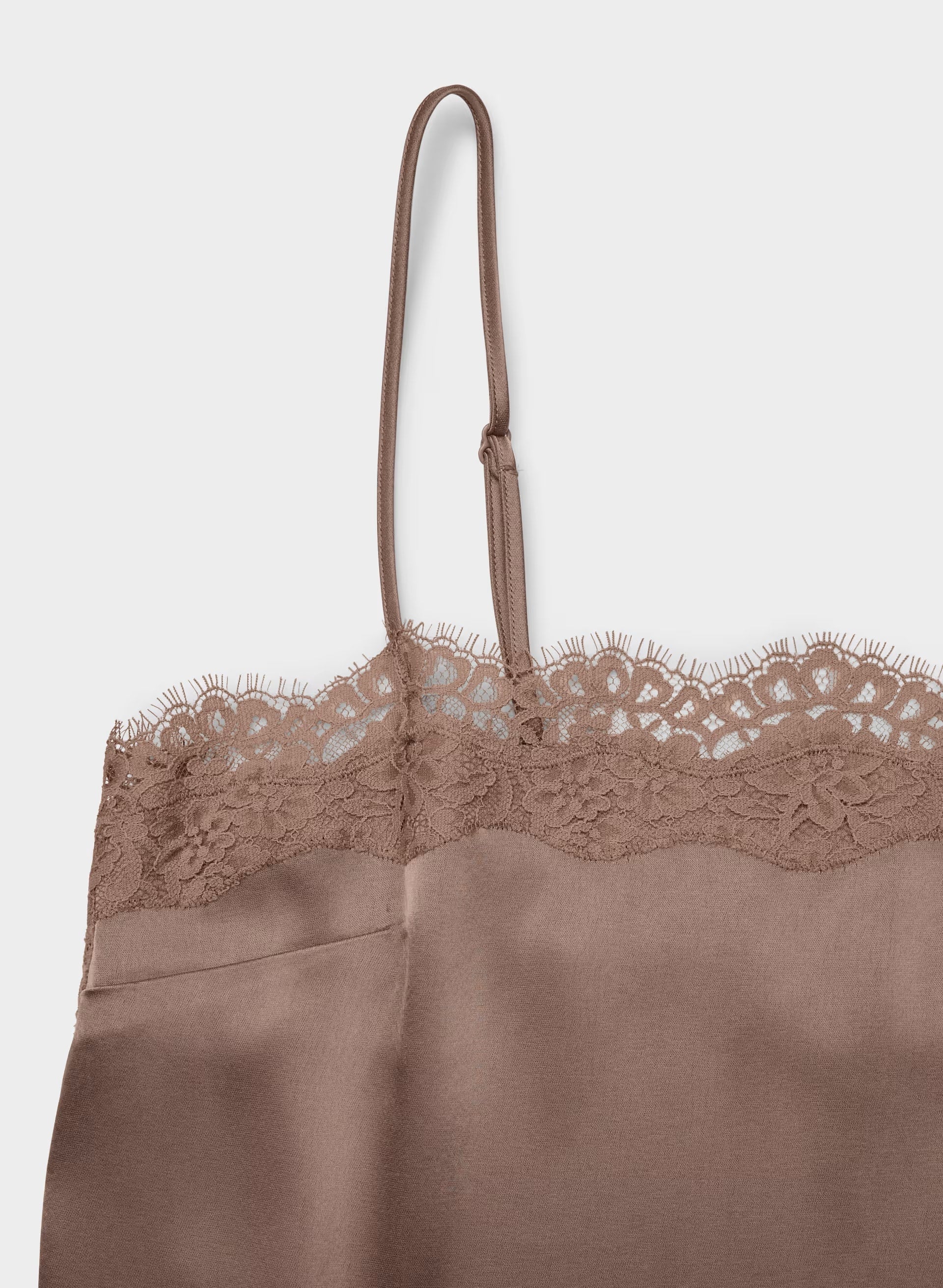 Serif Satin Camisole - DSTY MAUVE/DST MAUVE